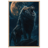 King of the Night – Wooden Framed Poster Gift - Wood frame - Wooden Framed Posters