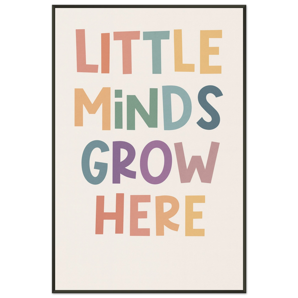 Inspire Growth – Metal Framed Poster Gift for Kids & Teens - - Metal Framed Posters