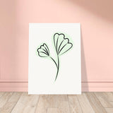 Graceful Simplicity - Delicate Floral Artwork - 60x80 cm 24x32″ - Posters