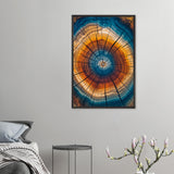 Earth & Energy Wall Poster – Gift for Home Ambiance - Black frame - Wooden Framed Posters