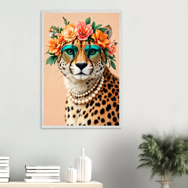 Fierce & Fabulous – Framed Poster for Stylish Women - White frame - Wooden Framed Posters