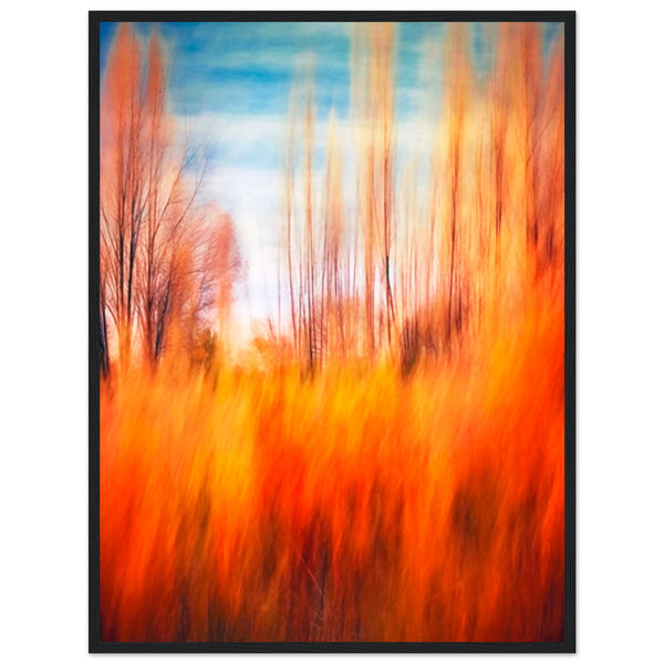 Autumn's Embrace - Framed Premium Poster - 60x80 cm 24x32″ Black frame - Wooden Framed Posters