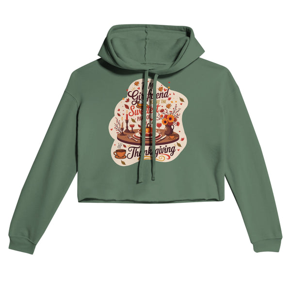 Sweetest Thanksgiving - A Cozy Tribute to Your Girlfriend - Military Green - Hoodies