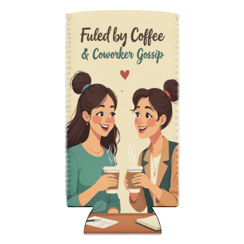 “Coffee & Coworkers” Can Cooler Gift - - Can Covers