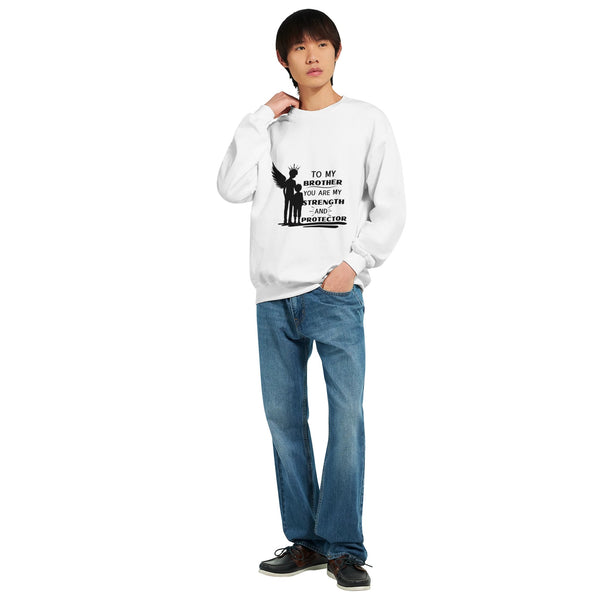 Brotherly Guardian - Angel Wings Sweatshirt - - Sweatshirts