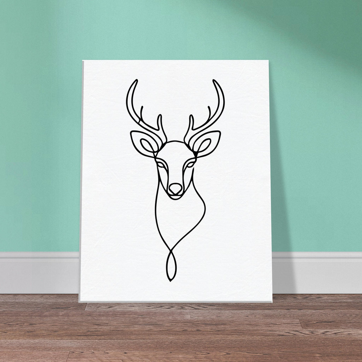 Timeless Beauty - Majestic Deer Outline Canvas - - Canvas Prints