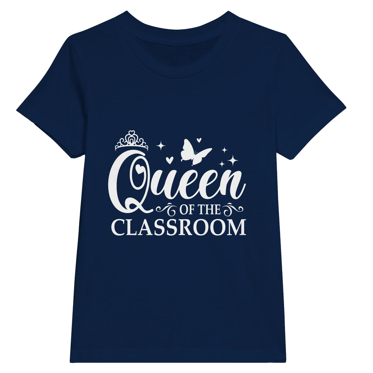 Classroom Royalty - Wear Your Crown Proudly! - Navy - Kids' T-shirts