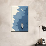 Silent Drift – Minimalist Metal Framed Poster Gift - - Metal Framed Posters