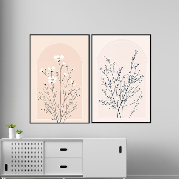 Archways to Calm and Bloom - Wooden Framed Poster - 24x36 - Wooden Framed Posters