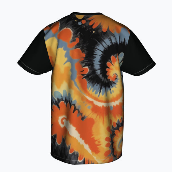 Volcanic Swirl - Bold Tie-Dye Men’s T-Shirt - - T-shirts