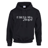 Big Hearted Warmth - Wear Your Kindness - Black - Hoodies