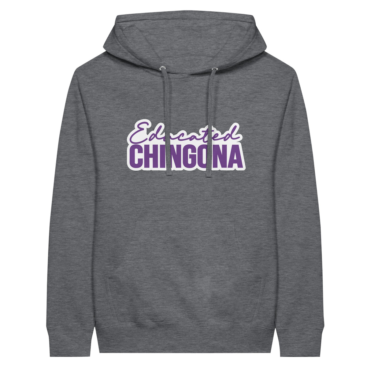 Educated Chingona - Empowering Memories Unleashed - Charcoal Heather - Pullover Hoodies