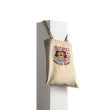 Sisterly Love Blossoms - Charming Floral Tote - - Tote Bags