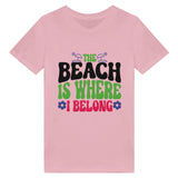 Seaside Serenity - The Beach Is Where I Belong - Pink - Print Material