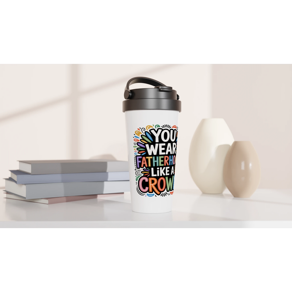 Crowned Dad – Stainless Travel Mug - Default Title - Mugs