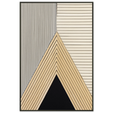 Abstract Lines Metal Frame Poster – Perfect Gift of Style - Default Title - Metal Framed Posters