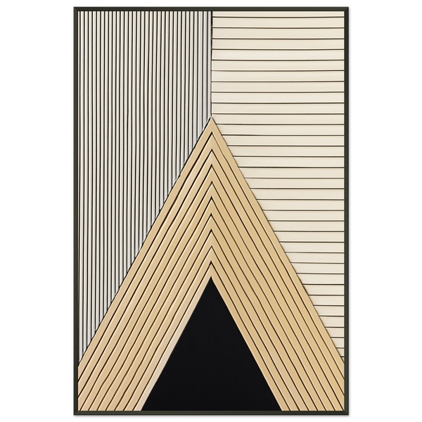 Abstract Lines Metal Frame Poster – Perfect Gift of Style - Default Title - Metal Framed Posters