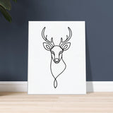 Timeless Beauty - Majestic Deer Outline Canvas - - Canvas Prints