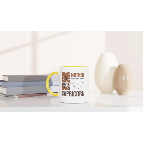 Zodiac Mug with Color – Gift for Coffee Lovers - Capricorn - Mugs