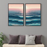 Ocean's Embrace at Sunset - 20x30 - Framed Posters