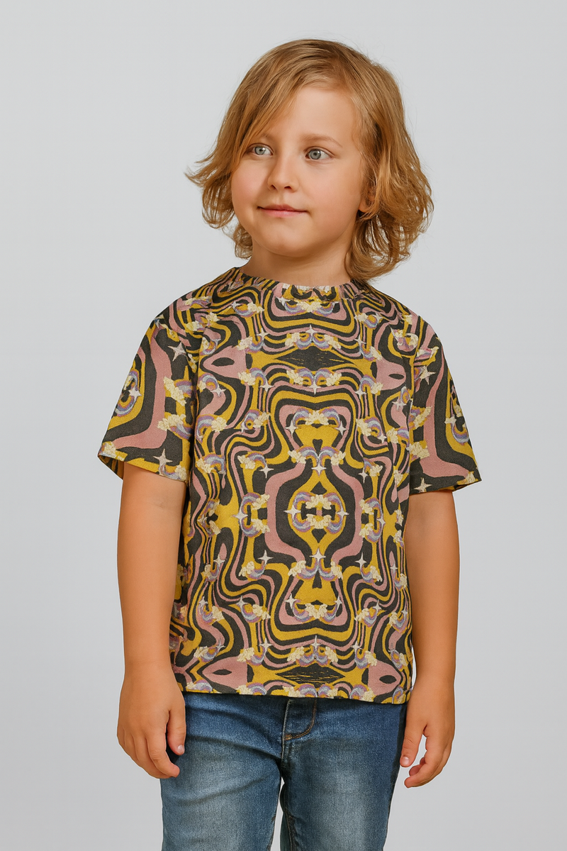 Floral Flow - Full Print Kids T-Shirt - - T-shirts
