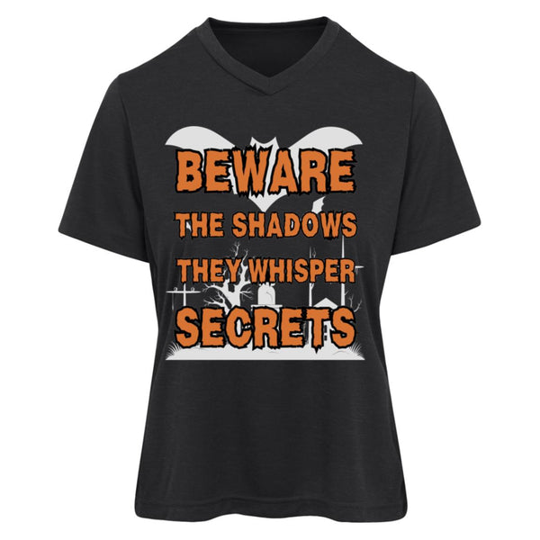 Beware the Shadows - Haunted Secrets Tee - Black Heather - T-Shirts