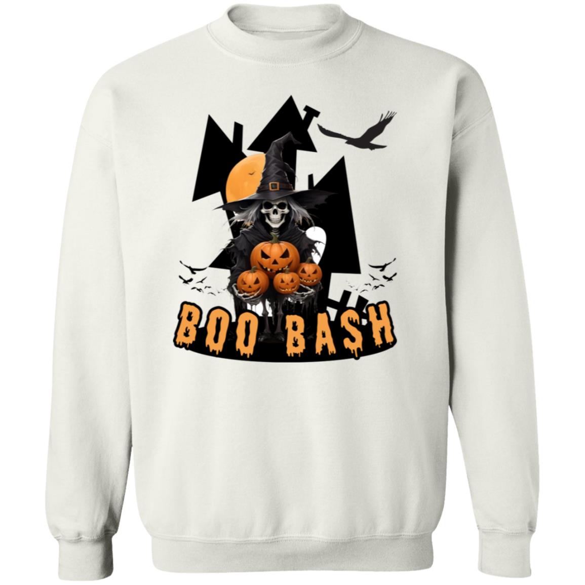 Boo Bash Witch - Spooky Halloween Sweatshirt - White - Sweatshirts