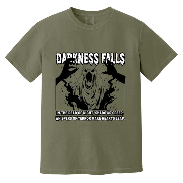 Whispers of Terror - The Darkness Falls Shirt - Moss - T-Shirts