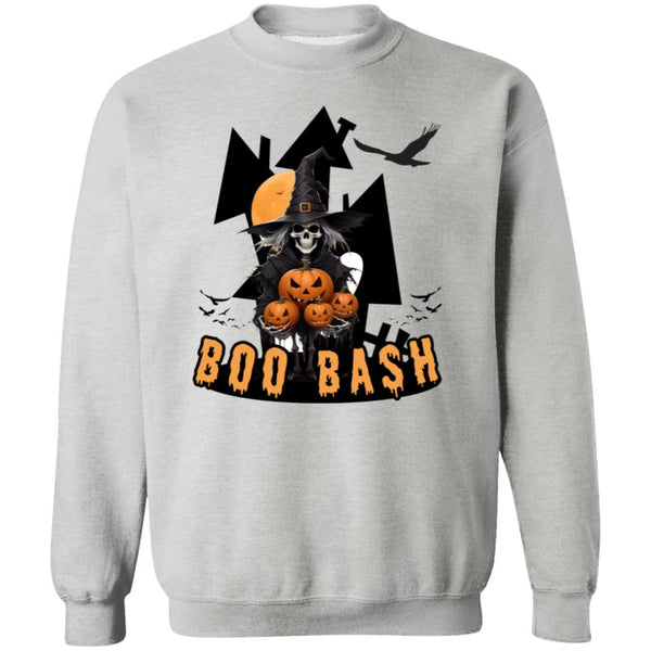 Boo Bash Witch - Spooky Halloween Sweatshirt - Sport Grey - Sweatshirts