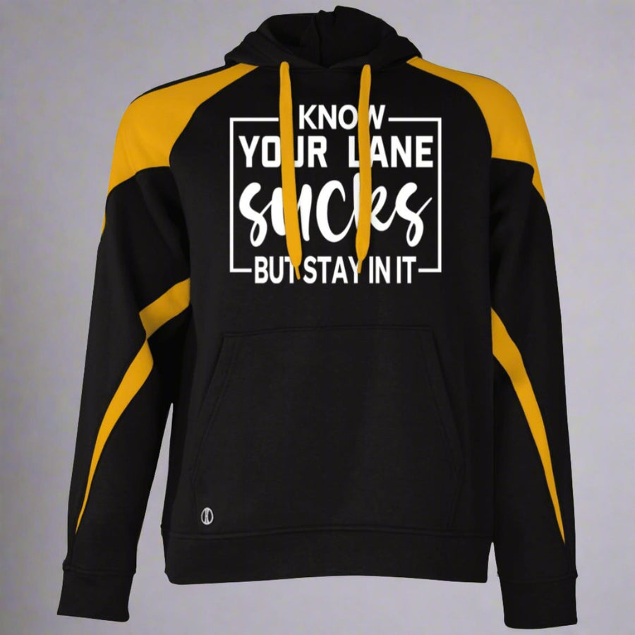 Stay in Your Lane Hoodie – Gift Drive & Determination - Black Light Gold - Hoodies