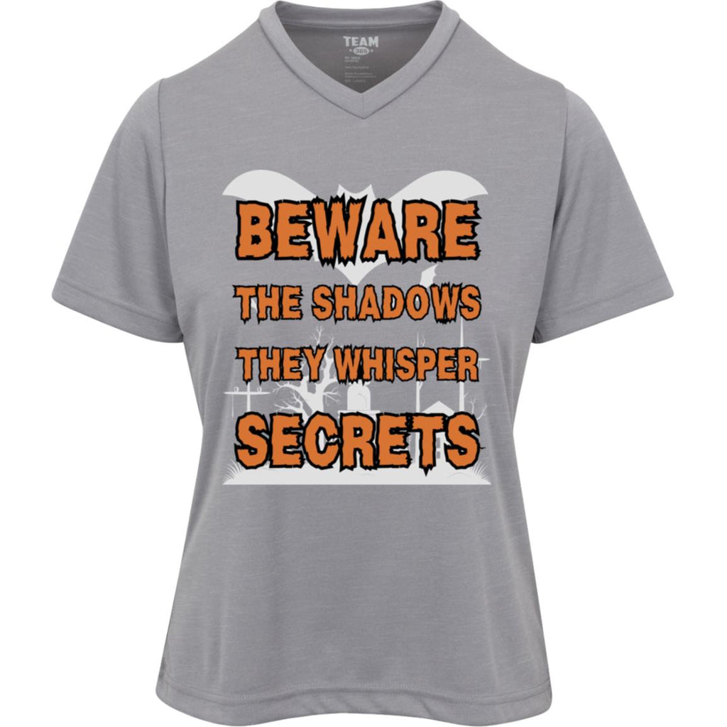 Beware the Shadows - Haunted Secrets Tee - Athletic Heather - T-Shirts