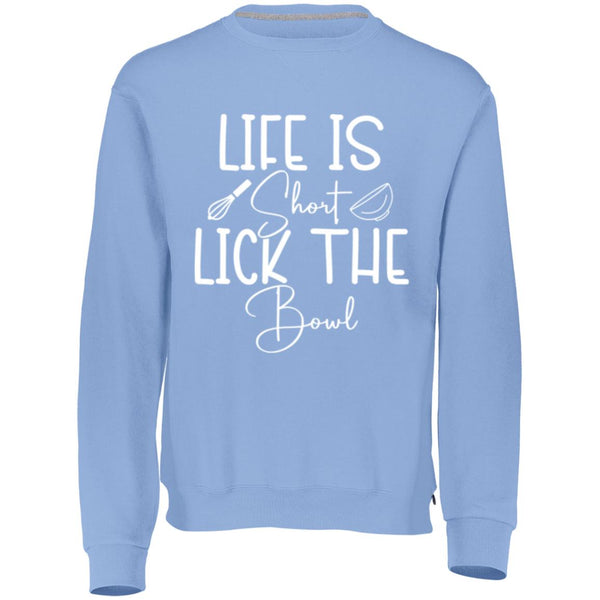 Comfort and Joy - Lick the Bowl Crewneck - Columbia Blue - Crewneck T-shirts