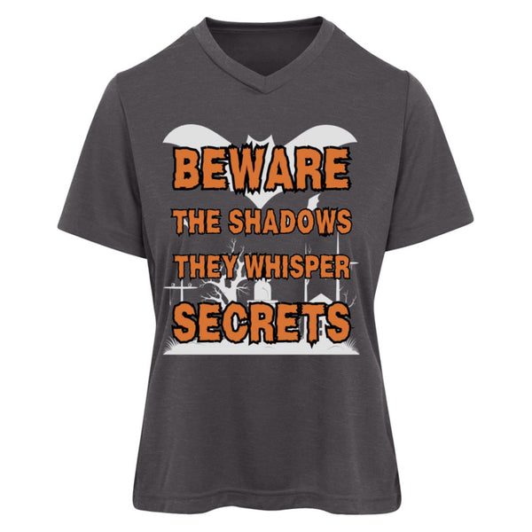 Beware the Shadows - Haunted Secrets Tee - Dark Grey Heather - T-Shirts