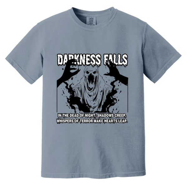 Whispers of Terror - The Darkness Falls Shirt - Blue Jean - T-Shirts