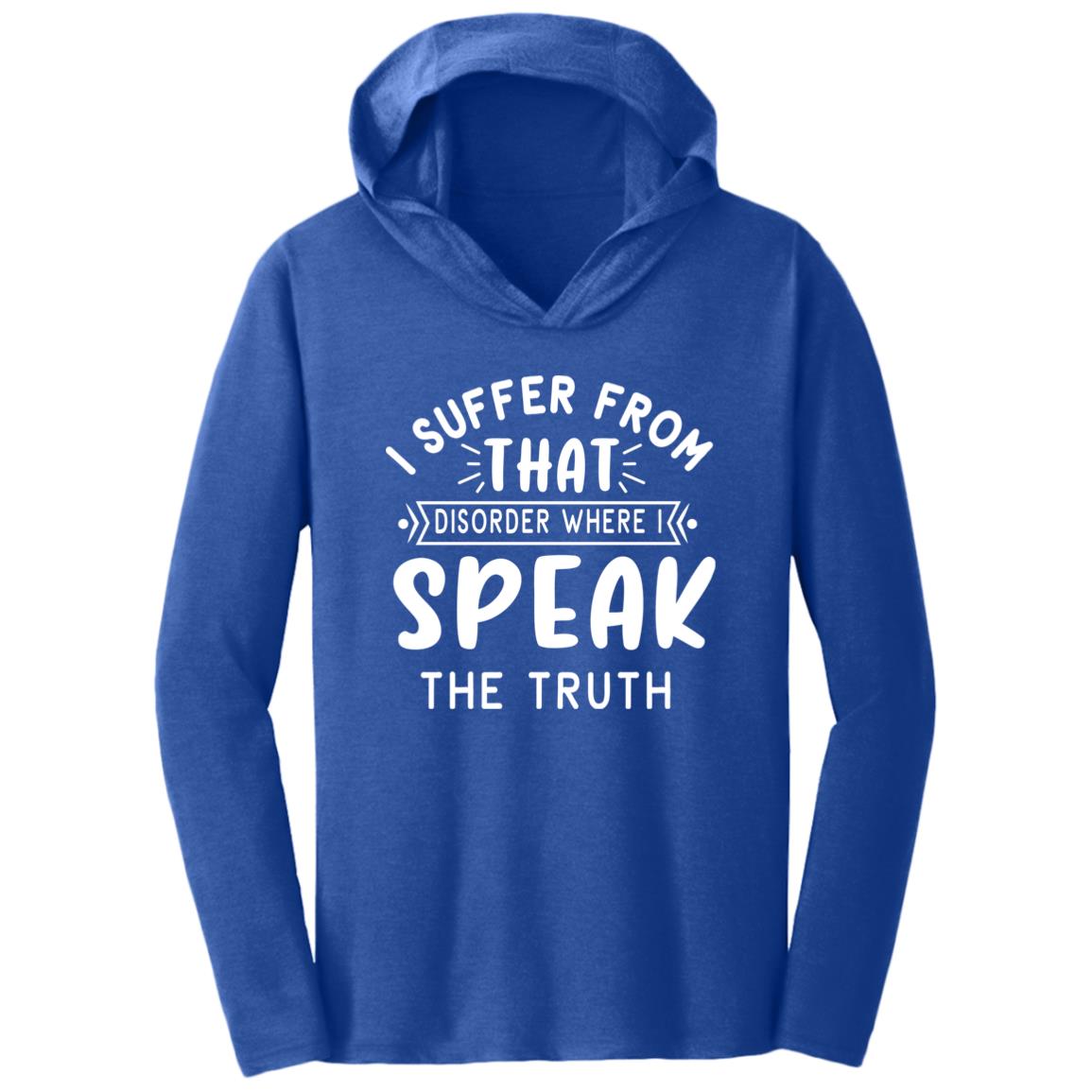 Speak the Truth - Eco Triblend T-Shirt Hoodie - Deep Royal - Hoodies