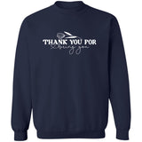 Simply Thankful - Comfortable Crewneck - Navy - Crewneck Sweatshirts