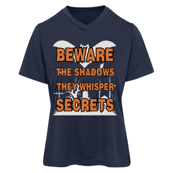 Beware the Shadows - Haunted Secrets Tee - Dark Navy Heather - T-Shirts