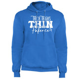 Thick and Thin -Inspirational Fleece Hoodie - Royal -