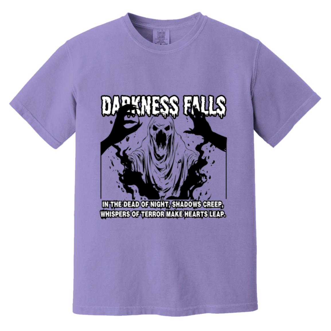 Whispers of Terror - The Darkness Falls Shirt - Violet - T-Shirts