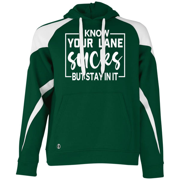 Stay in Your Lane - Motivational Fleece Hoodie - Forest White - Hoodies