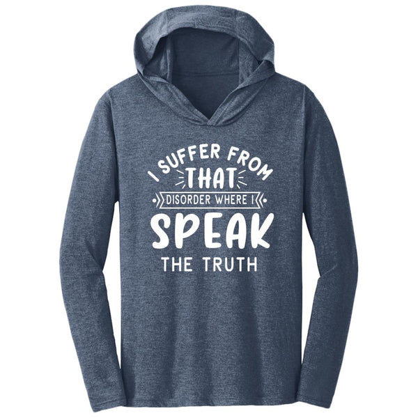 Speak the Truth - Eco Triblend T-Shirt Hoodie - Navy Frost - Hoodies