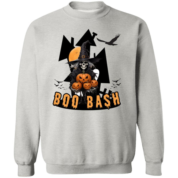 Boo Bash Witch - Spooky Halloween Sweatshirt - Ash - Sweatshirts