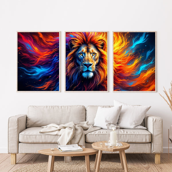 Roar of Fire - Wooden Or Metal Framed Poster - - Framed Posters
