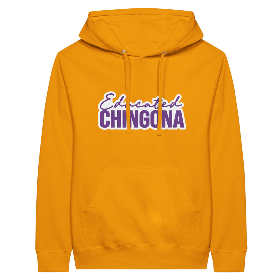 Educated Chingona Hoodie – Smart, Strong, Gifted - Gold M - Pullover Hoodies