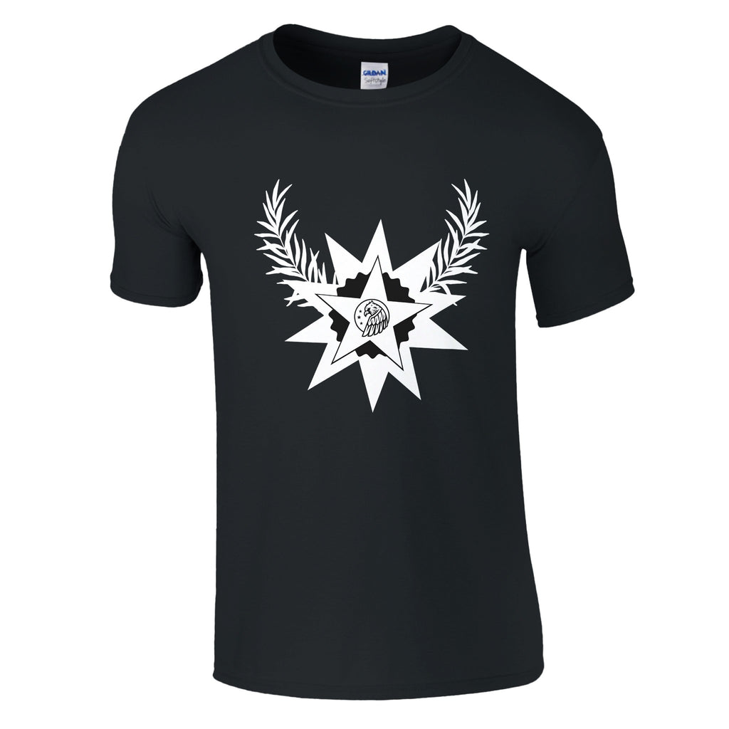 Symbol of Honor - Striking Star Design - Black - T-shirts