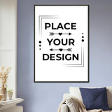 Timeless Decor - Classic Customizable Semi Glossy Poster with Metal Frame - - Metal Framed Posters