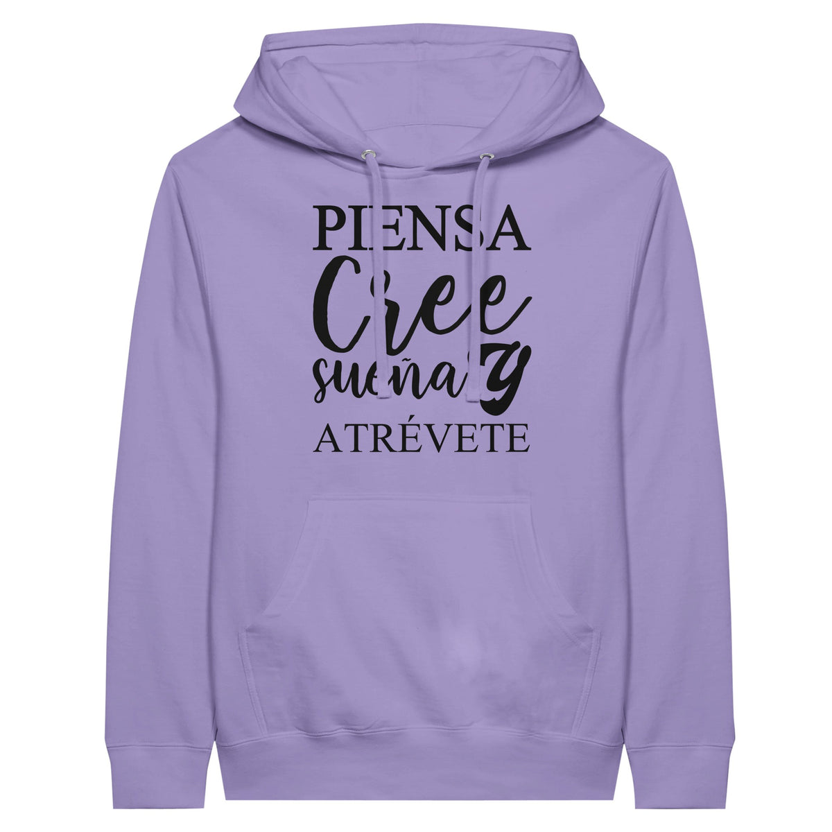 Empowerment in Motion - 'Piensa, Cree, Sueña, Atrévete' Hoodie - Lavender - Hoodies