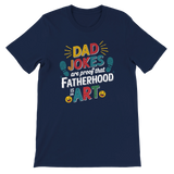 Fatherhood Is Art – Bella + Canvas Dad Shirt - Navy - T-shirts