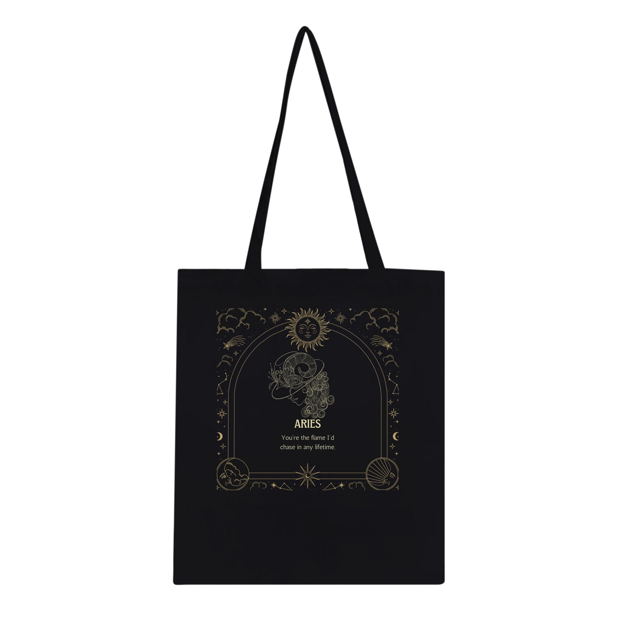 Astrology Tote Bag for Aries to Pisces Souls - Aries - Tote Bags