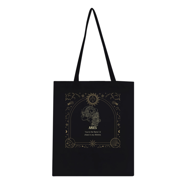 Astrology Tote Bag for Aries to Pisces Souls - Aries - Tote Bags